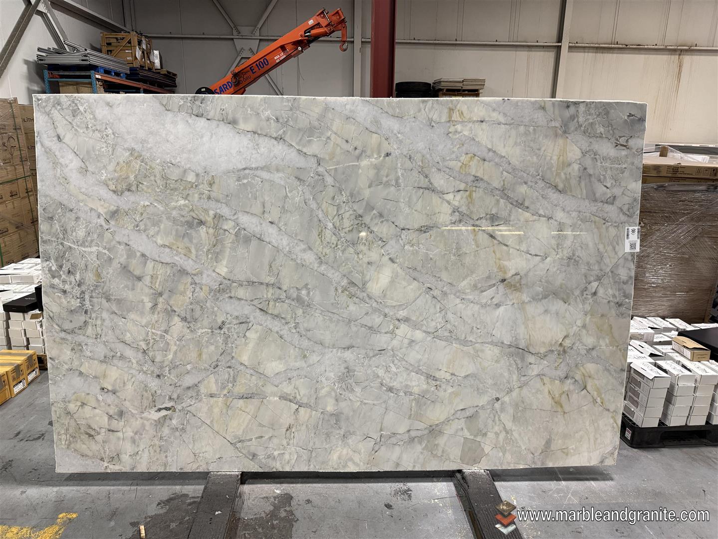 Tempest White Quartzite Slabs image